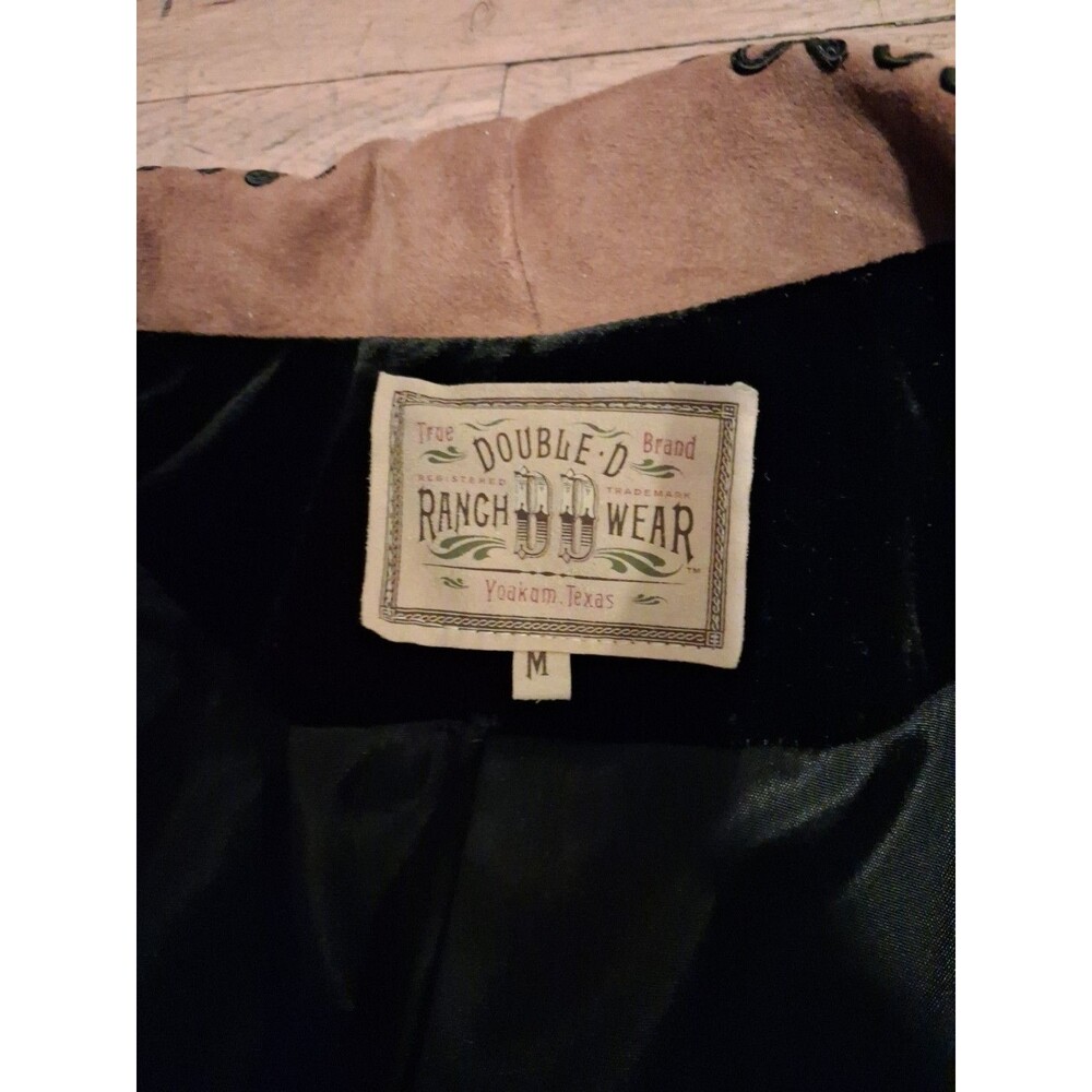 Double D Ranch Black Velvet Studded Blazer Jacket Medium - Picture 4 of 8